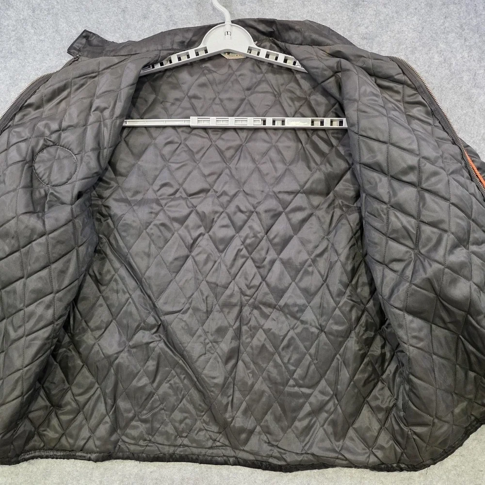 Vintage 1979 Indy 500 Mustang Jacket Mens XL Black Racing Horizon Pace Car USA